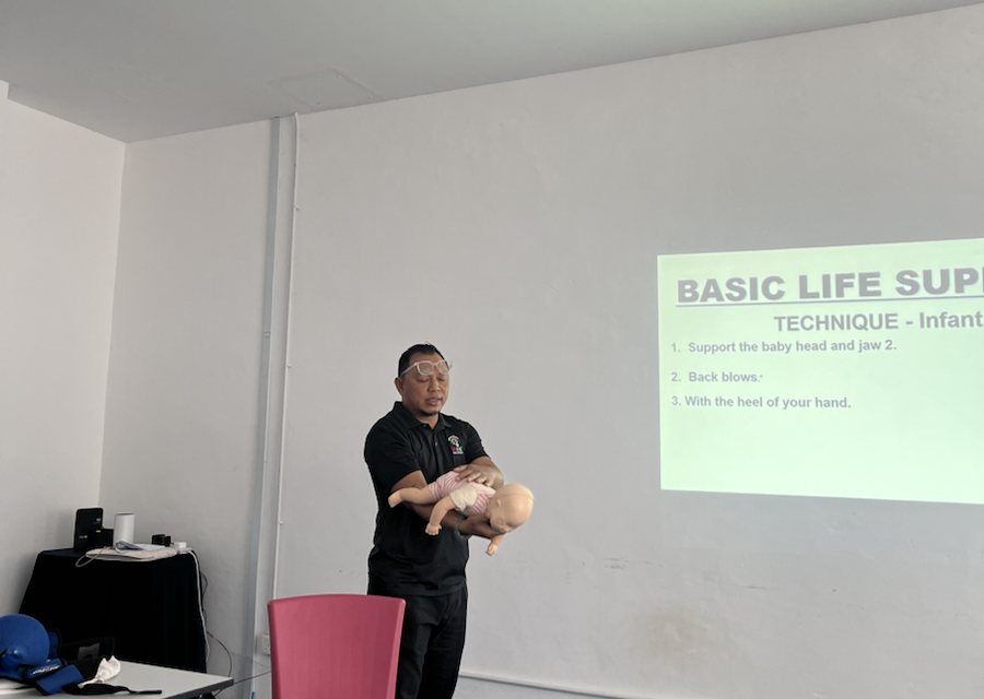 WRK facilitator leading an emergency response training session